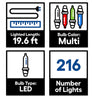 GE StayBright 19.6FT 216 LED Motion Tape Light Multi Function Multi-Color