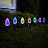 GE Color Effects 8-Count RGB G-60 LED Pathway Lights Multicolor 9.3-FT