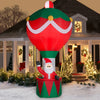 Holiday Time 12 Foot Tall Santa in Hot Air Balloon Holiday Inflatable