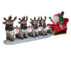 Gemmy Colossal 21-ft Wide Santa in Sleigh with Reindeer Christmas Inflatable