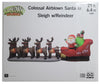 Gemmy Colossal 21-ft Wide Santa in Sleigh with Reindeer Christmas Inflatable