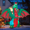 Animated Projection Kaleidoscope 9FT Tall Dragon (RGB) Christmas Inflatable