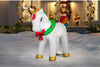 Airblown 7.5FT Pre-Lit LED Mixed Media Unicorn Rainbow Arch Christmas Inflatable