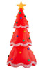 Airblown 12.5 FT Inflatable Fuzzy Plush Red Christmas Tree