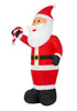Home Accents Holiday 11FT Giant Sized LED Santa with Candy Cane Airblown Inflatable