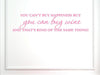 VinylSay 1235.G.L.PINK -44x10 You Can't Buy Happiness, But You Can Buy Wine