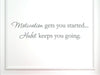 VINYLSAY 1243.Motivation-G.Dark Grey-33x7.5 Motivation Gets You Started Habit Keeps You Going Vinyl Wall Saying