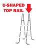 Replacement 12637 U-Shaped Top Rail for Intex Ladders in Gray 42-in and 48-in