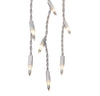 GE String-A-Long 300 Icicle-Style Lights Clear Lights 13.2-feet Length