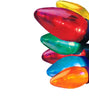 GE StayBright 25 LED C-9 Christmas Lights Multi Color with Green Wire 12-FT