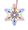 GE Color Choice 8-Ct Dual Color 96 LED Snowflake Icicle Lights Multi/ Warm White
