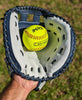 Hit Run Steal 12-Inch Official Game Size Fastpitch/Slowpitch Softballs 12-pack