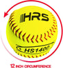 Hit Run Steal 12-Inch Official Game Size Fastpitch/Slowpitch Softballs 12-pack