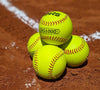Hit Run Steal 12-inch Practice Softballs - Official Size and Weight 6-Pack