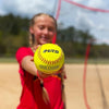Hit Run Steal 12-inch Practice Softballs - Official Size and Weight 6-Pack