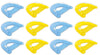 Intex Sit N Float Inflatable Pool Lounges 60in X 39in Blue and Yellow 12-Pack