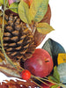 30-inch Harvest Decorated Artificial APPLE Wreath with Berries, Leaves, Pinecones