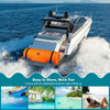 Portable Floating Water Mat with Storage Straps Orange 7ft X 3ft