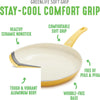 GreenLife Soft Grip Nonstick Ceramic 18-Piece Cookware Pots/Frying Pans Set Yellow