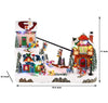 11-inch Pre-Lit Musical Ski Lift Holiday Village with Lights and Music