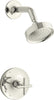 KOHLER T14422-3-CP Purist Rite-Temp Shower Valve Trim with Cross Handle and 2.5 GPM Showerhead