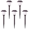 Member's Mark 5-Pack Oil-Rubbed Bronze LED Solar Path Lights 6in D x 20.5in H