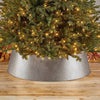 Christmas Tree Collar 35 Inches Silver Metal Christmas Tree Skirt