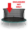 JumpKing Replacement 14FT Round Trampoline Enclosure Net with 72 V-Rings (5.5in Springs)