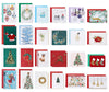 Papyrus 24 Hand Crafted Greeting Cards Holiday Card Collection with Lined Envelopes