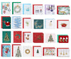 Papyrus 24 Hand Crafted Greeting Cards Holiday Card Collection with Lined Envelopes