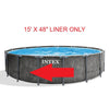 Replacement Intex 15ft x 48in Greywood Prism Frame Swimming Pool LINER ONLY
