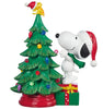 Peanuts Snoopy Christmas Tree Figurine 14" Tall Battery-Operated