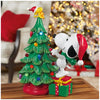 Peanuts Snoopy Christmas Tree Figurine 14" Tall Battery-Operated