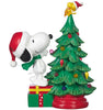 Peanuts Snoopy Christmas Tree Figurine 14" Tall Battery-Operated