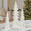 Holiday Decorative White Winter Tree Set Assorted Heights