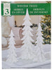 Holiday Decorative White Winter Tree Set Assorted Heights