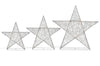 3-Piece Star Set with LED Lights 36in, 26in, 18in