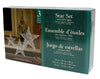 3-Piece Star Set with LED Lights 36in, 26in, 18in