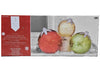 3-Piece Glass Ornaments Decor with LED Lights Holiday Decor