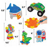 Just My Style Paint Your Own Action Squad with 6 Ceramic Figurines and 24 Paints