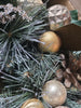 9-FT Pre-Lit Decorated Artificial Garland 100 LED Warm White Lights Gold Accents