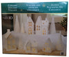 Battery-Operated 10-Piece Ceramic Holiday Village with Lights