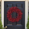 28-inch Artificial Holiday Red Berry Wreath