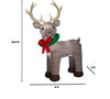 Gemmy 10.5-FT Pre-Lit LED Giant-Sized Fuzzy Standing Reindeer Christmas Inflatable