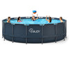 EVAJOY 16ft X 48in Metal Frame Round Swimming Pool Set with 2000GPH Sand Filter Pump