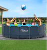 EVAJOY 16ft X 48in Metal Frame Round Swimming Pool Set with 2000GPH Sand Filter Pump