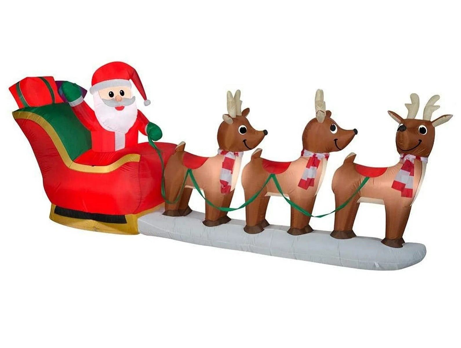 Home Accents Holiday 12F Giant-Sized LED Santa's Sleigh Scene Inflatable
