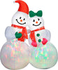 Gemmy 4 ft. Lightshow Snow Couple Christmas Inflatable