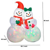 Gemmy 4 ft. Lightshow Snow Couple Christmas Inflatable