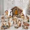 Kirkland Signature Hand-Painted 14-Piece Christmas Nativity Set